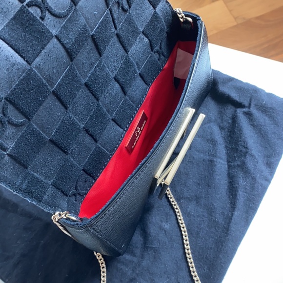 Black Purificación García clutch with chain - Picture 2 of 3